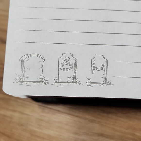 🔺️NWT Disney Black & Silver "The Haunted Mansion" Hardcover Journal - Picture 7 of 11